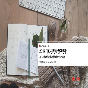 [대학내일20대연구소] 2017 대학생 방학탐구생활(연구리포트 2017-13) 