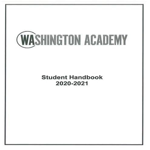 2020 2021 Student Handbook