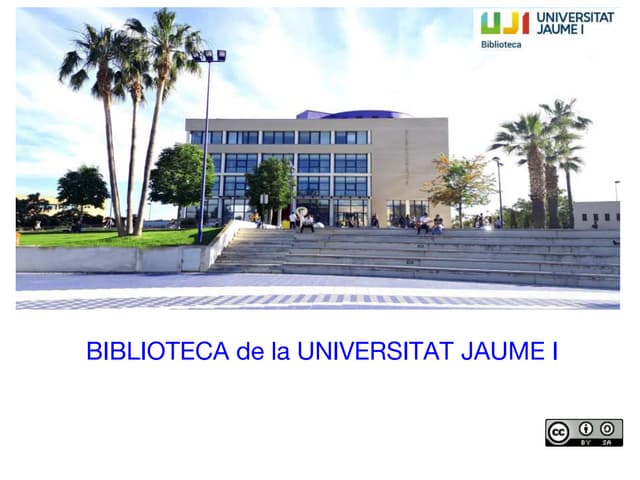Presentació Biblioteca UJI per a nous alumnes