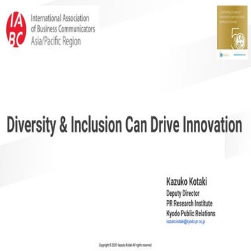 2020 apr23 iabc_apacwebinar_kazuko kotaki_diversity & inclusion can drive inn...