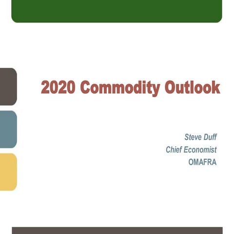 1. 2020 Commodity Outlook