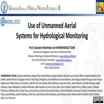 Use of Unmanned Aerial Systems for Hydrological Monitoring
