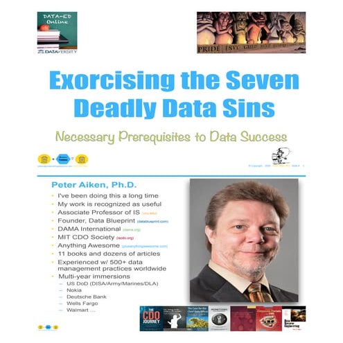 DataEd Slides: Exorcising the Seven Deadly Data Sins
