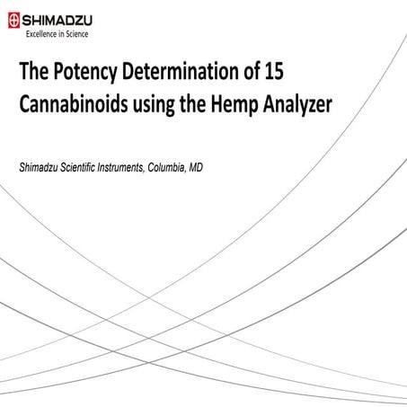 The Potency Determination of 15 Cannabinoids using the Hemp Analyzer 