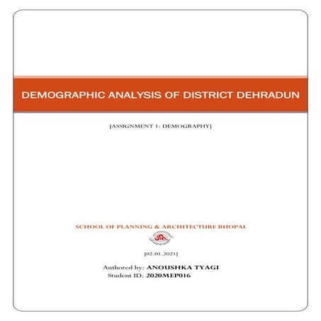 Demographic Analysis of Dehradun District