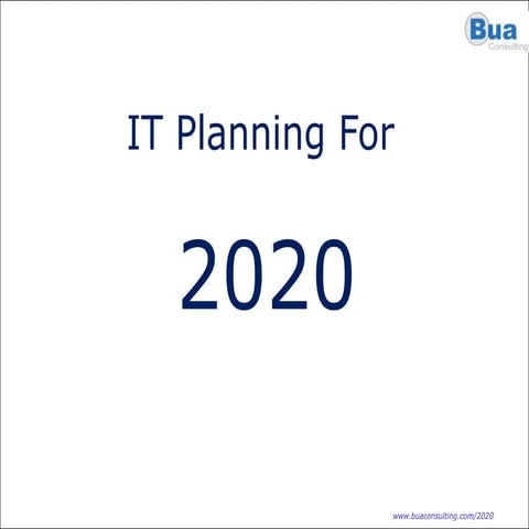 Towards 2020 - IT Planning for SMEs