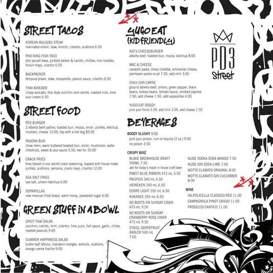 PD3 2020 Summer Menu