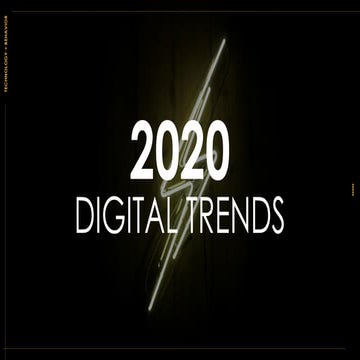 2020 Digital Marketing Trends