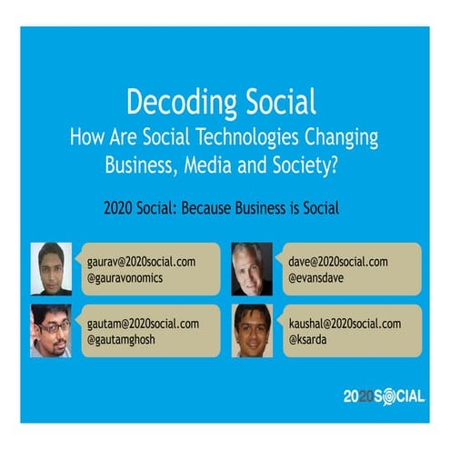 2020 Social Decoding Social Workshop