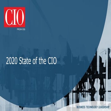 2020 State of the CIO Research