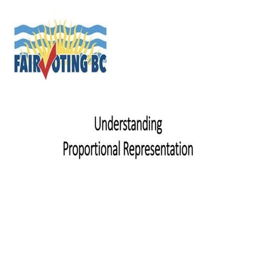 Understanding Proportional Representation | PPT