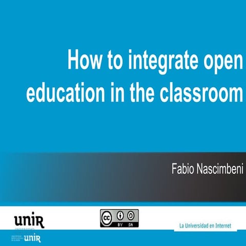 How to integrate Open Education in the classroom