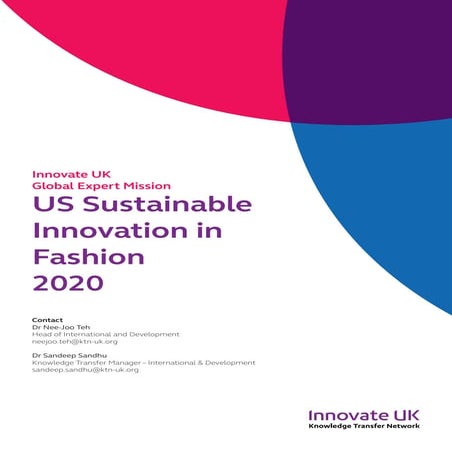 Global Expert Mission Report “US Sustainable Innovation in Fashion 2020”