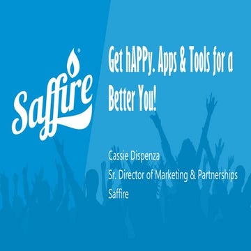 2020 WFA - Get hAPPy. Apps & Tools for a Better You!