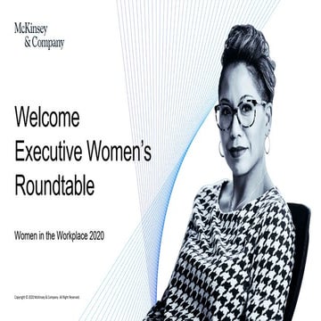 Women’s Executive Roundtable presentation