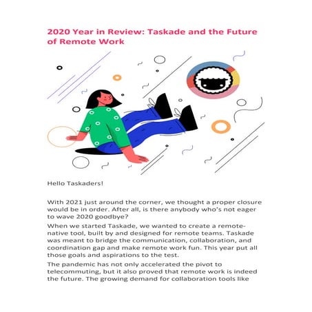 2020 year in review   taskade and the future of remote work