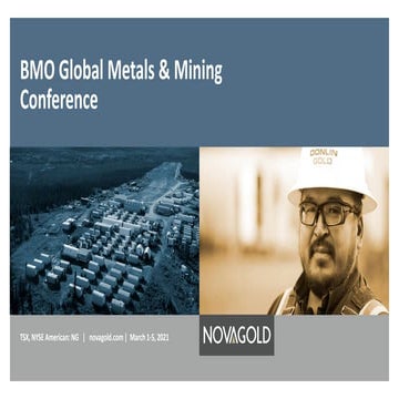 NOVAGOLD - BMO Global Metals and Mining Conference, March 2021