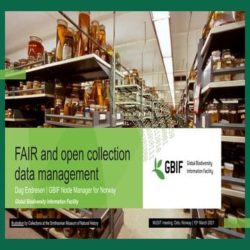 GBIF and Biodiversity informatics for museums, 15 March 2021