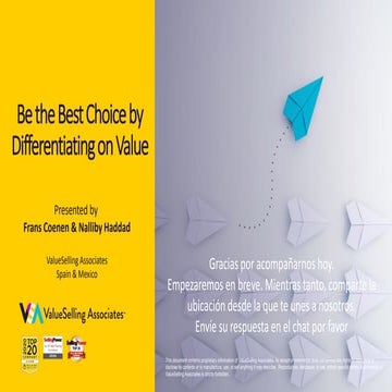 Be the Best Choice by Differentiating on Value