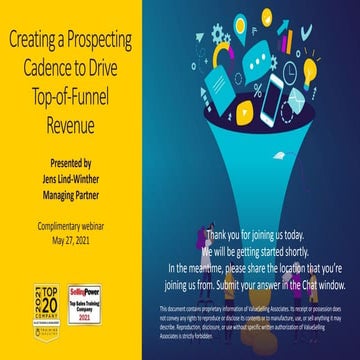 FYLD SALGSTRAGTEN VED HJÆLP AF ENGAGERENDE KADENCER