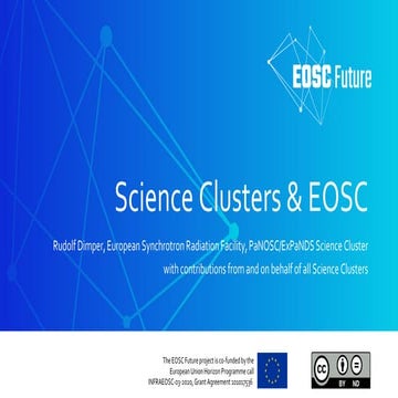 Science Clusters and EOSC