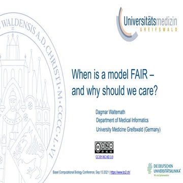 When is a model FAIR – and why should we care?