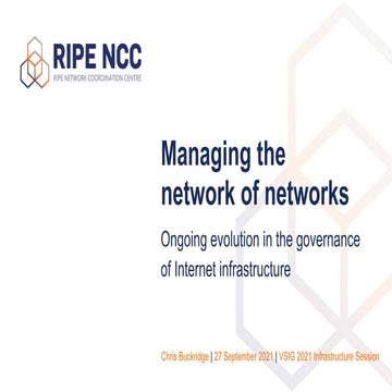Managing the network of networks
