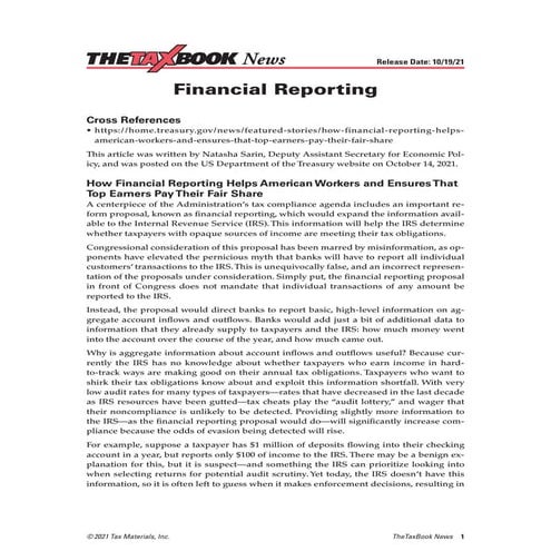 2021 10-19 financial reporting