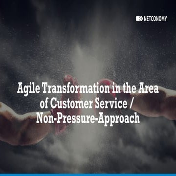  Netconomy — Agile Transformation im Bereich Customer Service / Non-Pressure-...
