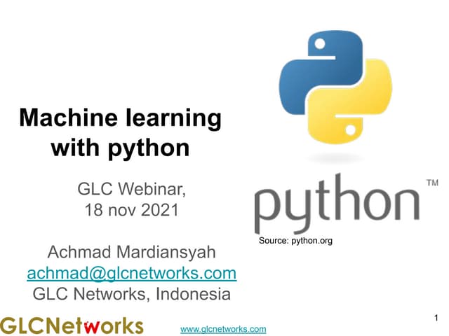 Machine Learning with Python 