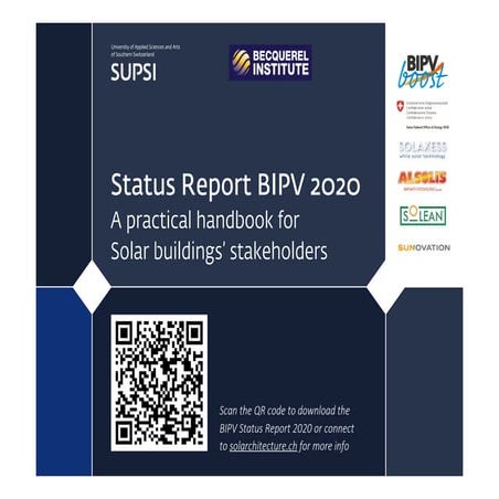2020 status report building integrated photovoltaics BIPV