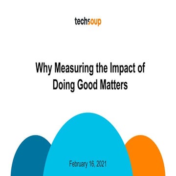 Why Measuring the Impact of Doing Good Matters