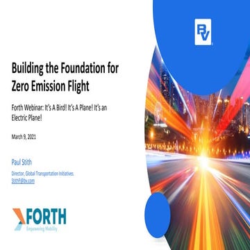 Building the Foundation for Zero Emission Flight by Paul Stith 