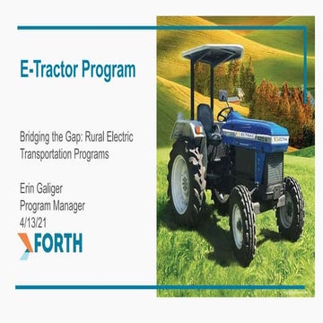 E-Tractor Program by Erin Galiger