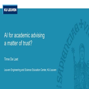 2021 nyu-learn - ai for academic advising, a matter of trust