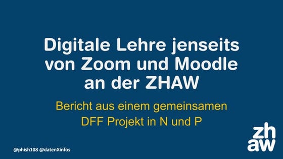 Digitale Lehre jenseits von Zoom und Moodle