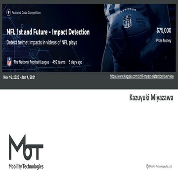 kaggle NFL 1st and Future - Impact Detection