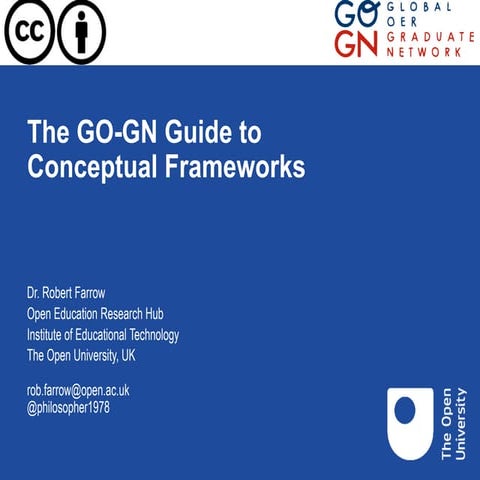 Scoping: The GO-GN Guide to Conceptual Frameworks 