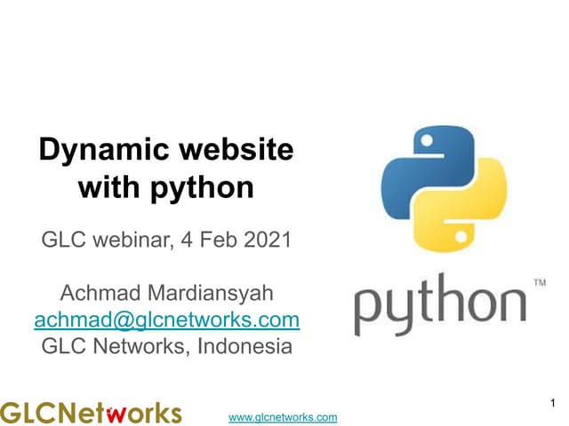 Dynamic Website with Python
