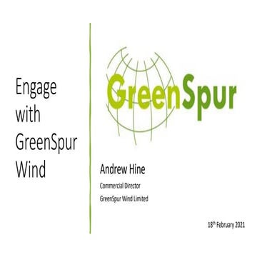 Engage with…GreenSpur Wind