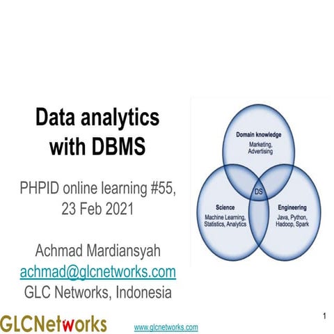 Data Analytics with DBMS | PPT