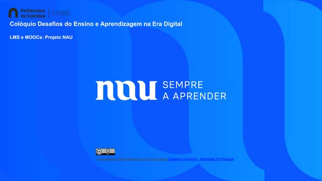 LMS e MOOCs: Projeto NAU