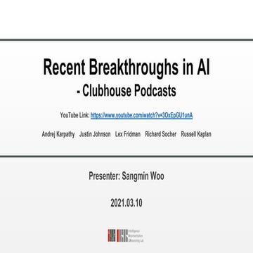 Recent Breakthroughs in AI + Learning Visual-Linguistic Representation in the...