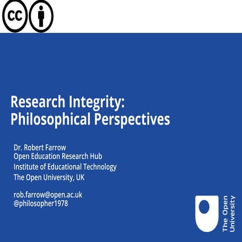 Research Integrity: Philosophical Perspectives 