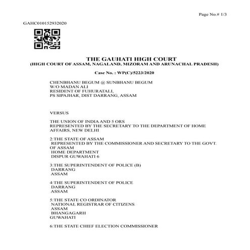 20210409 guwahati hc bail to chenbhanu begum