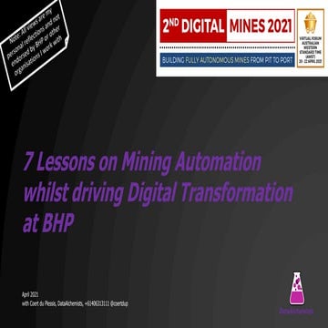 Digital Mines ver 2.0  |  7 lessons on automation i learnt leading digital in...