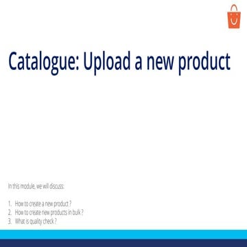 Upload a new product