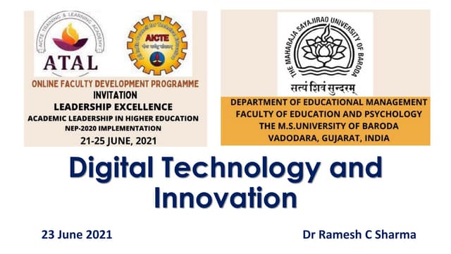 20210623 Digital Technologies and Innovations in Education
