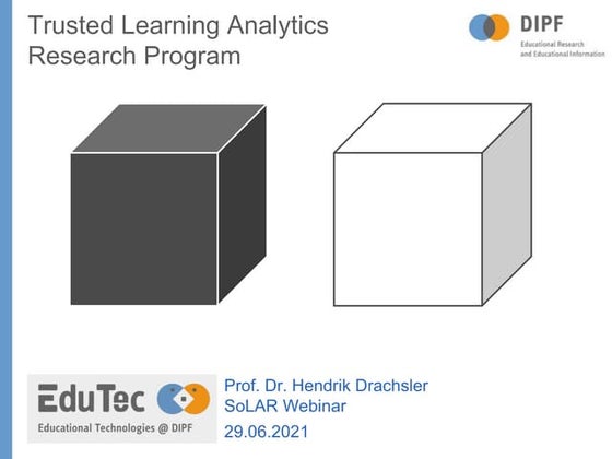 Trusted Learning Analytics Research Program