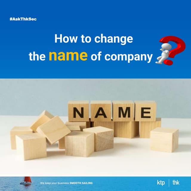 How to change company name PDF